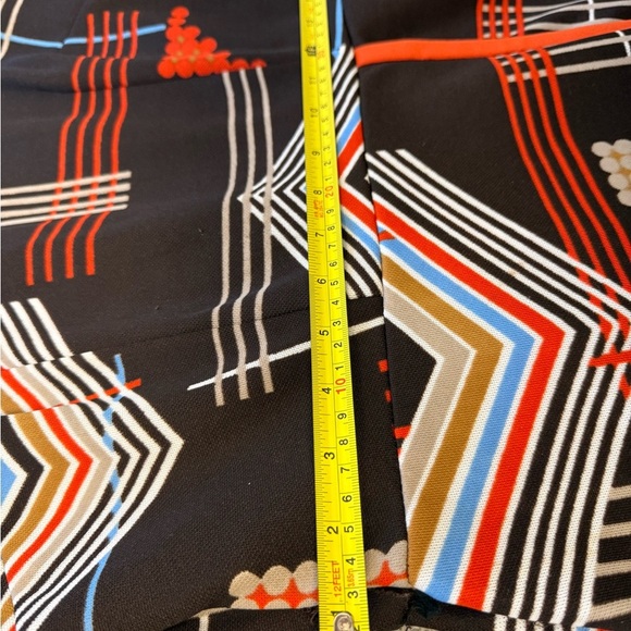 Joan Curtis size 12 (fits size 8-10) Long Sleeve Bishop Dress Geometric Pattern - Picture 15 of 15